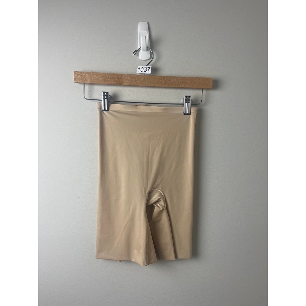 2/$30 Spanx Beige High Waisted Mid-Thigh Compression Shapewear Shorts Size Small